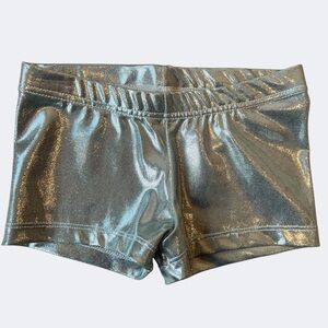 Balera Dancewear Silver Metallic Shorts Child 7/8